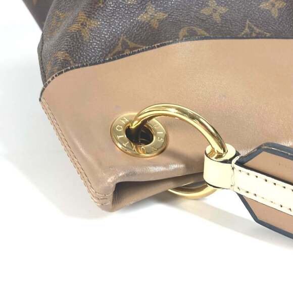 LOUIS VUITTON Authentic Brown Monogram Leather Shoulder Bag - Picture 9 of 16